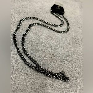 Paparazzi first rule of fight club black urban necklace